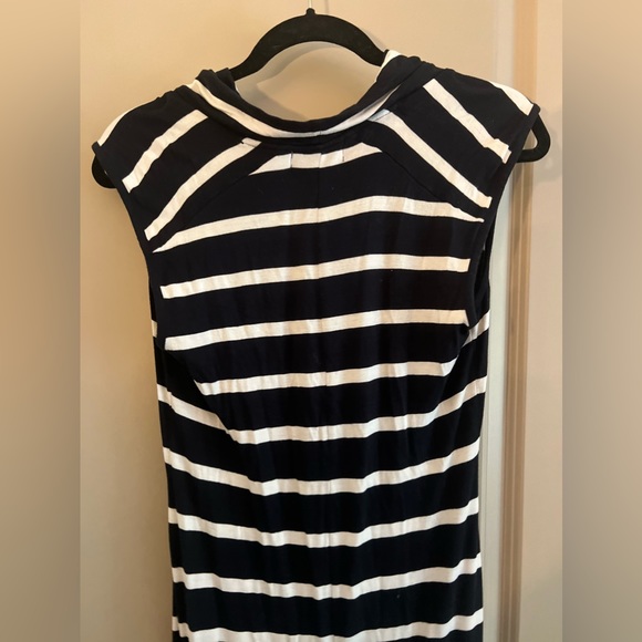 Michael Kors Tube Maxi Low High Dress Extra Long Nautical Striped with Cowl neck - Picture 11 of 11